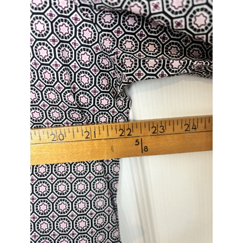 Express Slim Shirt Men's L (16-16 1/2) Black Purple Geometric Long Sleeve NEW - Picture 5 of 10